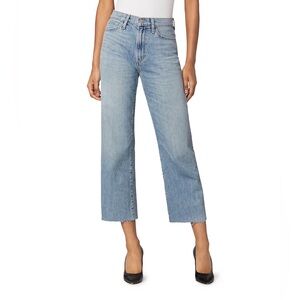 Joe's Jeans The Blake High Rise Cropped Wide Leg Jeans Light Wash Size 31 NWT